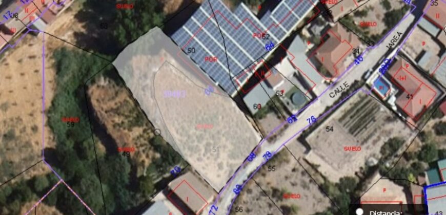 ZUJAR – Solar barrio Jarea de 989 m2